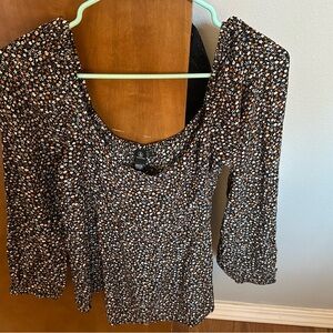 Off the shoulder Volcom floral blouse